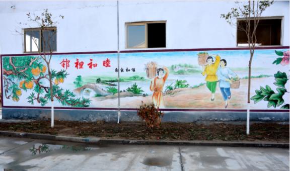 梨林乡镇文化墙 乡风文明焕发新活力