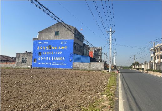 梨林墙体广告用的是什么漆？