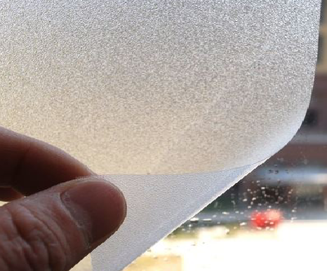 梨林玻璃门外面粘广告用什么材料好？